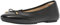 Fitflop Women's DELICATO Bow Soft Leather Ballet Flats Shoe, Black, 6 UK