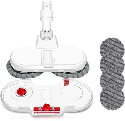 ZebRaz Lavapavimenti Spazzola for Pavimenti Testa elettrica Serbatoio dell'Acqua. Compatibile con Gli Accessori for aspirapolvere Dreame V8 V9 V9B V9P V10 V11 (Color : Grey 9-11mm)