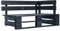Willood Outdoor-Eckbank Paletten Holz Schwarz