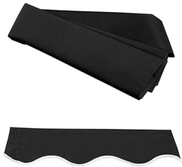 Toile de rechange rétractable pour auvent d'extérieur - 280 g/m² - Résistant à l'eau - Brise-vue - Pour jardin, terrasse - Abri enroulable - 6 x 3 m