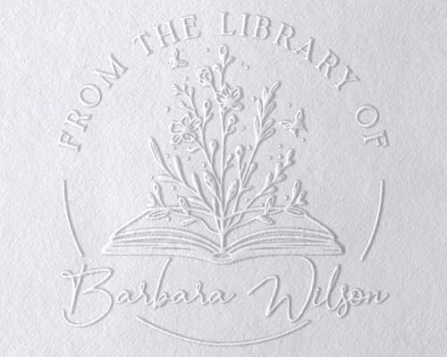 Prägestempel Personalisiert Stamp by Me | Book Embosser Personalisiert | Buchpräger Personalisiert | Book Stamp Ex Libris Selbstfärbend, Personalisierbar