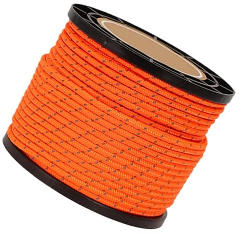 Cord Tent Guy Ropes, Guy Lines Rope, Tensioner Rope, Reflective Guide Rope, Outdoor Tent Rope, 164 Ft Guy lines Rope 4mm Versatile and Multi-Purpose Easy to Use and Handle for Camping Hiking