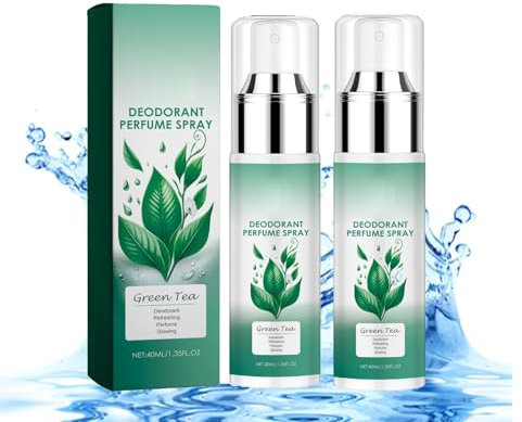 sjfscqr Natürliches Deospray mit grünem Tee für Frauen, natürliches Deospray mit grünem Tee, lang anhaltendes Deodorant, frischer Duft, kontrolliert Schweiß und Körpergeruch