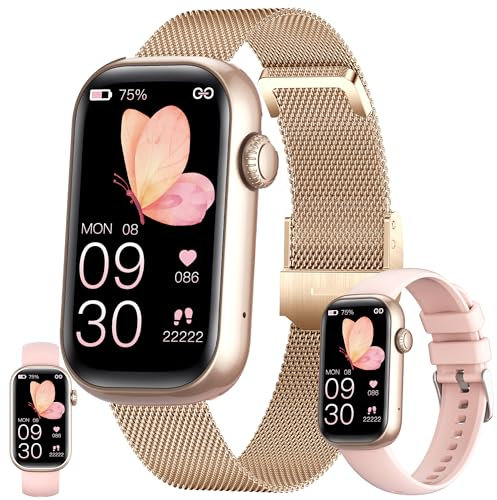 ZPIMY 1,47” AMOLED Montre Connectée Homme Femme, 5ATM Smartwatch avec Multi Modes Sportifs Tracker d'activité, Sommeil, SpO2, Smart Watch pour iOS Android (Argent)