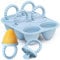Lot de 6 moules à glace en silicone pour bébé - Avec tiges en silicone - Mini moules à glace pour bébé/tout-petits/enfants - Sans BPA - Convient à un usage alimentaire - Facile à nettoyer - Idéal pour