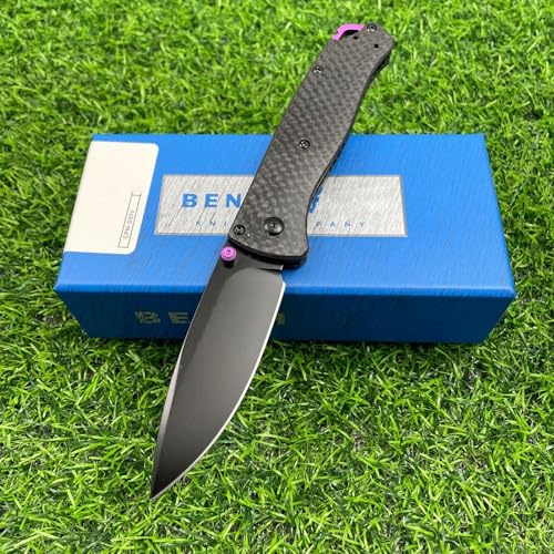 Amacigana 18.2 cm Klappmesser, faltbare Klinge aus S90V, Griff aus Kohlefaser, geeignet für Outdoor, Wandern, Camping (groß)