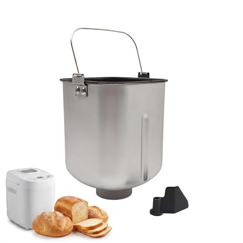 Bread Maker Pan, Bread Machine Bucket Non-Stick Bread Pan Replacement With Kneading Paddle For Various Models Baking, Baking Pans for Breadmaker, breadmaker machine accessory