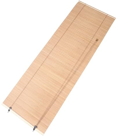 HEATSHAKING Bambusrollo 180x60cm aus Bambus und Eisen für Veranda | Aufrollmechanismus, Lichtdurchlässig und Beschattung, Natürlicher Look mit Orientalischem Charme