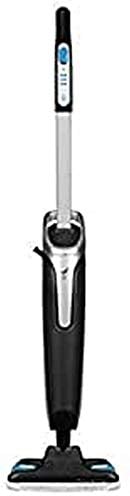 Rowenta RY6555WH Lavapavimenti, Pulisce e Lava Senza necessità di detergenti, Riscaldamento in 30 Secondi, Design Ergonomico, 3 impostazioni di Vapore, 1200 W, Acciaio Inossidabile, Nero e Blu