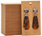 Juvale Ohrring-Karten (200 Stück) - Papier, Vorgestanzte Löcher - Ohrring-Display, Karten für Ohrstecker, Ohr-Schmuck - Braun, 8,9 x 5,1 cm