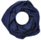 Euly Uni Loop Schal Loopschal Rundschal Schlauchschal Tuch Halstuch Seide (Dunkelblau)