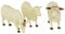 Britains Tierfiguren Charolais Kühe - Traktor Spielbauernhof Figuren - zum Spielen und Sammeln ab 3 Jahren - Sammlermodell - 3 Stück, Weiß