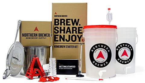 Northern Brewer - Brew. Share. Enjoy. HomeBrewing Starter Set, Equipment and Recipe for 5 Gallon Batches (Hank's Hefeweizen)