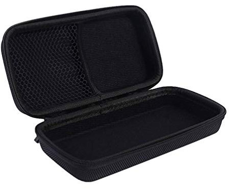 EXCEART Microphone Hard Case Storage Box Shockproof Mic Waterproof Carrying Case Pouch Black 18.5 * 9 * 4.5cm