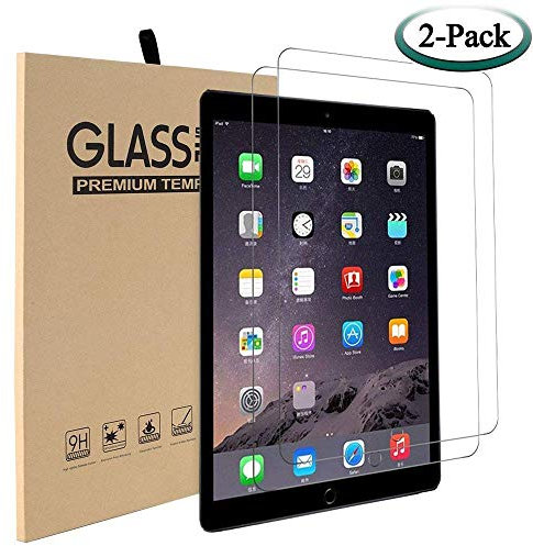 CSL-TECH 2-Pack Screen Protector for iPad 9th 8th 7th Generation 10.2 Inch Tempered Glass Bubble-Free Anti-Scratch Compatible with iPad 2021, 2020, 2019