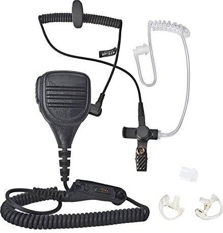 HYS Walkie Talkie Speaker Microphone Multi Pin Shoulder Microphone Compatible with Motorola DP3400, DP3600, DP3401, DP3601, DP4400, DP4401 DP4600, DP4601, DP4800, DP4801