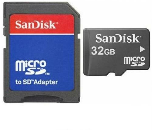 Trade-Shop 32GB Micro SD SDHC Speicherkarte Karte Memory Card + SD-Adapter für Coolpad Modena 2, Cyrus CS23 CS24 CS28 CS30 CS35