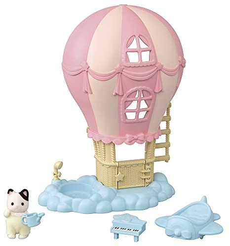 Sylvanian Families 5527 Baby Ballon Spielhaus mit Figur - Puppenhaus Spielset