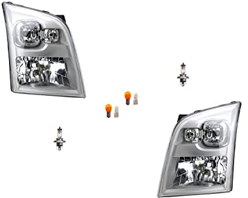 Johns, passend für Ford Transit Scheinwerfer 06 07/06- + Leuchtmittel Set links, rechts