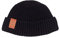 kabak Burglar Beanie Atmungsaktive Kurze Strickmütze aus Bio-Baumwolle Street Style Unisex-Kopfwärmer-Fischermütze, Schwarz