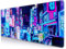 LTHAOGUO Neon Street Tapis de souris de jeu japonais Vaporwave Cyberpunk City, cyan, base en caoutchouc, taille XL, grand tapis de bureau pour ordinateur portable, 80 x 30 cm - Parapluie de pluie