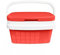 COM-FORT HOUSE - Nevera Portátil con Asa Rígida - Porta Alimentos para Camping, Playa, Acampada - Nevera Color Rojo - Capacidad 16L