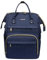 LOVEVOOK Sac à Dos pour Ordinateur 14 Pouces, Sac Ados Femme Imperméable Petit, Sac a Dos PC Portable élégant avec Port de Chargement USB, pour Collège Affaires, Bleu