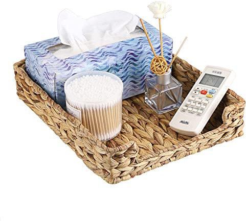 BTSKY Bac à courrier tissé en Jacinthe d'eau Naturelle