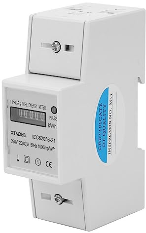 Digitaler Stromzähler 220V 1-phasig für DIN-Schiene, elektronischer kWh-Zähler für 2-Draht-System