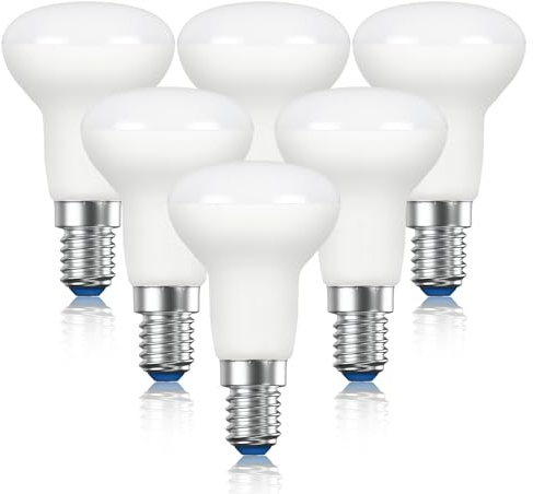 EXTRASTAR Ampoule LED E14 R50 6W Équivalent 60W - 510LM Blanc Froid 6500K Lot de 6
