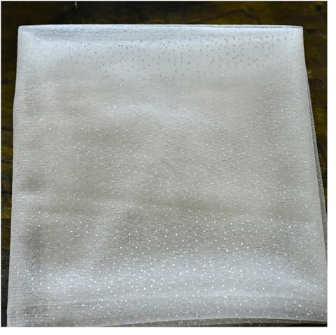 Brautschleier Funkelnde Brautschleier Lange goldene Braut Hochzeitsschleier Farbiges Garn mit Pailletten (Color : Ivory, Size : 100cm)