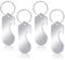 4-Pcs Shopping Chip Key Fob Shopping Trolley Remover for All Shopping Trolleys Key Trolley Spoon Shopping Trolley Remover Key Ring with Bottle Opener Function (Silver), Silver