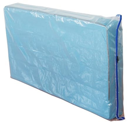 JUNESHE 2 Pack Crib Mattress Storage Bags with Zipper -4 Mil Plastic Waterproof Crib Mattress Bags for Moving and Storage