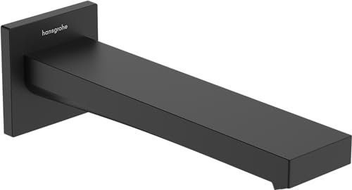 hansgrohe Tecturis E - Bec bain déverseur, Robinet baignoire, Noir mat, 73410670
