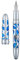 Asvine P80 Kolbenfüllfederhalter, mittlere Feder, Spinne Skelett, transparentes blaues Acryl-Stiftetui und Schraubenschlüssel-Set, 1 stück (1er Pack)