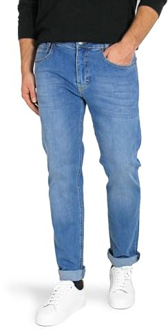 MAC Jeans Herren Arne Straight Jeans, medium Blue Used