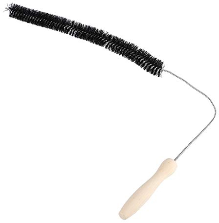 Fockety Kit de Limpiador de Ventilación para Secadora, Cepillo Largo y Flexible para Trampa de Pelusa para Secadora de Ropa y Cepillo para Bobina de Refrigerador, Mejora el Rendimiento y