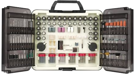 Hoteche 418-teiliges Universal Zubehör Set kompatibel mit Dremel Rotationswerkzeug - Universal Drehwerkzeug Zubehör Set einfach zum Schneiden, Schleifen, Polieren, Bohren, Mit Praktischer Plastikbox