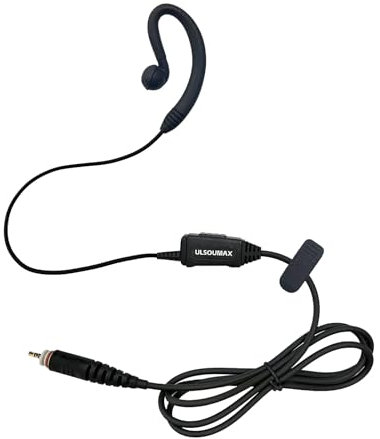 ULSOUMAX Auriculares Motorola en forma de G PTT con micrófono para Motorola CLP446E CLPE Plus CLP1010e CLP1080e CLP1083e CLP107e