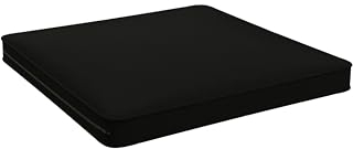 POKAR Loungekissen Sitzkissen Sitzauflagen Stuhl Stuhlkissen für Stuhl Rattanmöbel Gartenmöbel Kissen Outdoor Sitzpolster Lounge Polster 50x50x5 cm, Schwarz