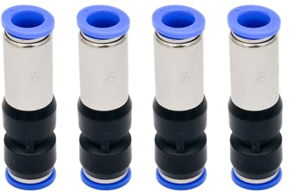 4 Stück Rückschlagventil 6mm Pneumatische Luft Schnelldruck zum Anschließen der Armatur