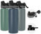 KELP Botella de Agua de Acero Inoxidable, Botella de Agua de 500ml, Botella Térmica de Agua Para Niños y Adultos, Antigoteo, Botella Térmica Para Agua, Botella de Agua de Acero Inoxidable 304 (AZUL)
