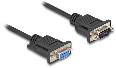 DELOCK Kabel Seriell D-Sub9 0,5m St/Bu mit schmalem St-Gehäu
