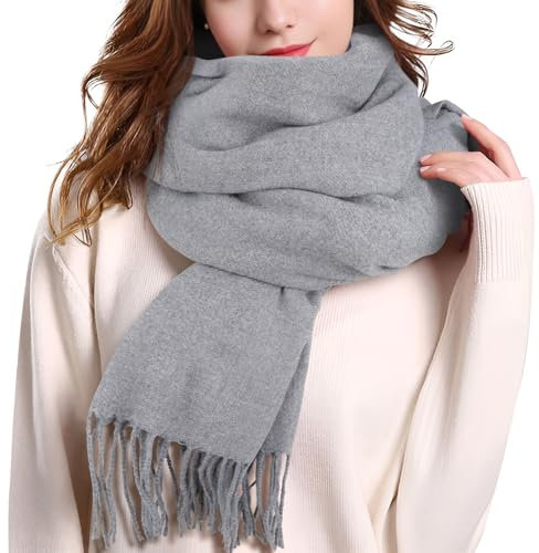 Winterschal für Herren Modischer Einfarbiger Schal Einfach zu Kombinieren Warmer Weicher und Hautfreundlicher Damenschal Geschenk für Männer und Frauen