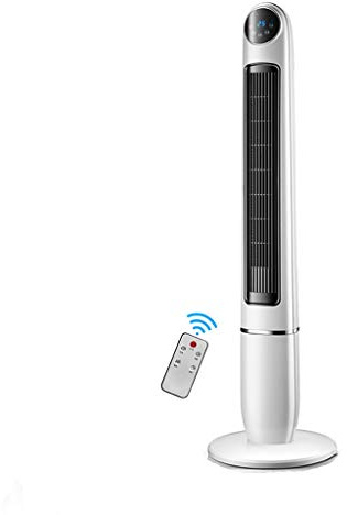 KANBUN Yngg Ventilador de Aire Acondicionado de Torre silencioso y oscilante Moderno, Control Manual y Remoto, Temporizador de 12 Horas, Blanco, 120 cm