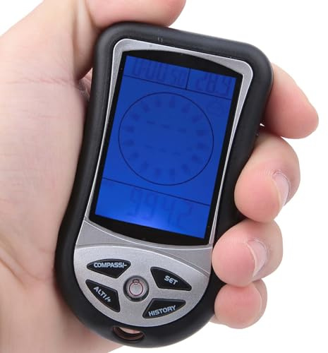 Multifunktionales digitales Höhenmesser, Barometer, Thermometer, Wettervorhersagegerät, elektronischer Kompass, tragbares Outdoor-Messgerät mit digitaler Anzeige