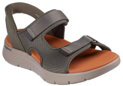 Skechers Slip Ins Quarter Strap Sandal Flat Sandals Mens Olive 7 UK