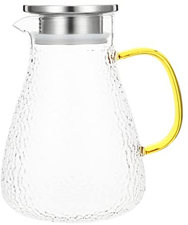 Cabilock Delicate Juice Kettle Handle Water Pitcher Enamel Jug Household Beverage Pitcher Kitchen Fruit