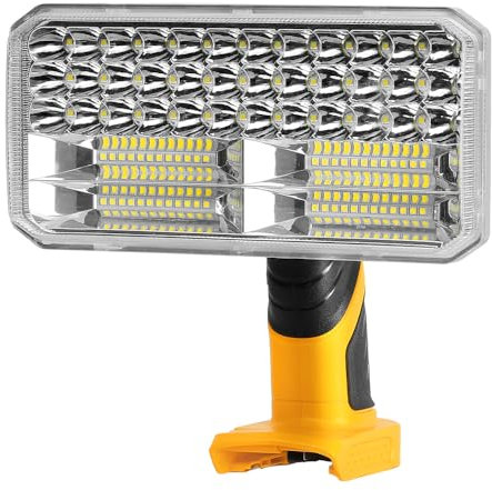 40W Cordless 4200LM LED Flashlight for DeWalt 20V Battery, 9 Zinc Alloy Portable Work Light with USB Port and 90 Degree Pivoting Head for Camping, Fishing, Job Site, Indoor & Outdoor Use