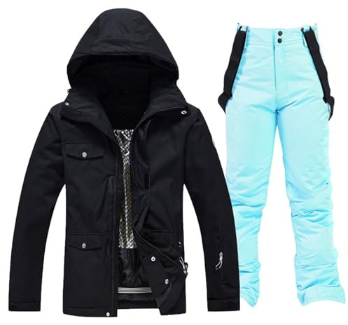 Overall Kinder Skijacke Herren Winter Skioverall Herren Skianzug Damen 2 Teilig Ski Handschuhe Skihandschuhe Damen Wasserdicht Schneeanzug 104